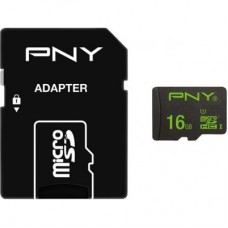 Карта памяти PNY flash 16GB microSDHC class 10 UHS-I (SDU16GHIGPER-1-EF)