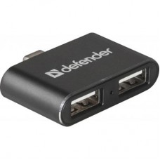 Концентратор Defender Quadro Dual USB3.1 TYPE C - USB2.0, 2 port (83207)