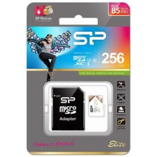 Карта памяти Silicon Power 256Gb microSDXC Class 10 UHS-I U1 Elite + adapter (SP256GBSTXBU1V21SP)