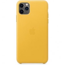 Чехол для моб. телефона Apple iPhone 11 Pro Max Leather Case - Meyer Lemon (MX0A2ZM/A)