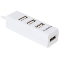 Концентратор Omega 4 Port USB 2.0 Hub white (OUH243W)