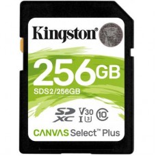Карта памяти Kingston 256GB SDXC class 10 UHS-I U3 Canvas Select Plus (SDS2/256GB)