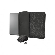 Чехол для ноутбука Trust 15.6" Yvo Mouse & Sleeve Black-hearts + mouse (23440)