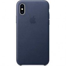Чехол для моб. телефона Apple iPhone XS Leather Case - Midnight Blue, Model (MRWN2ZM/A)