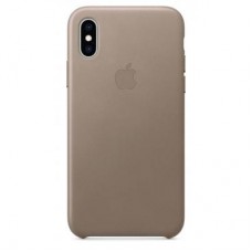 Чехол для моб. телефона Apple iPhone XS Leather Case - Taupe, Model (MRWL2ZM/A)