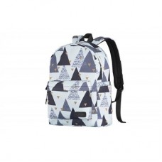 Рюкзак для ноутбука 2E 13" TeensPack Triangles, White (2E-BPT6114WT)