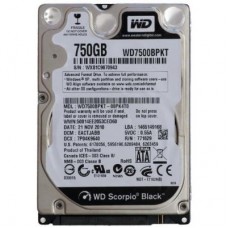 Жесткий диск для ноутбука 2.5" 750GB WD (# WD7500BPKT-FR #)