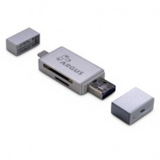 Считыватель флеш-карт Argus USB2.0, Micro-USB/Lightning, TF, SD (R-004)