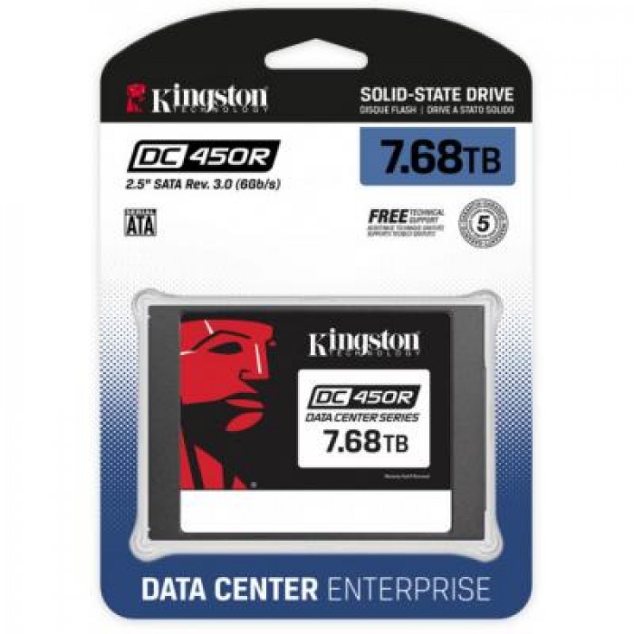 Накопитель SSD 2.5" 7.68TB Kingston (SEDC450R/7680G)