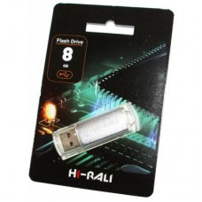 USB флеш накопитель Hi-Rali 8GB Rocket Series Silver USB 2.0 (HI-8GBVCSL)