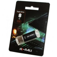 USB флеш накопитель Hi-Rali 8GB Rocket Series Black USB 2.0 (HI-8GBVCBK)