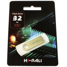 USB флеш накопитель Hi-Rali 32GB Shuttle Series Gold USB 2.0 (HI-32GBSHGD)
