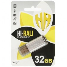 USB флеш накопитель Hi-Rali 32GB Stark Series Silver USB 2.0 (HI-32GBSTSL)