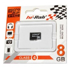 Карта памяти Hi-Rali 8GB microSDHC class 4 (HI-8GBSDCL4-00)