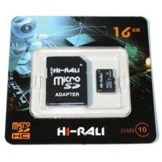 Карта памяти Hi-Rali 16GB microSDHC class 10 UHS-I (HI-16GBSD10U1-01)