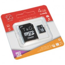Карта памяти T&G 4GB microSDHC class 4 (TG-4GBSDCL4-01)