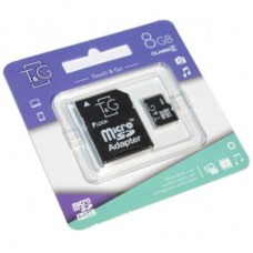 Карта памяти T&G 8GB microSDHC class 4 (TG-8GBSDCL4-01)