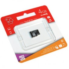 Карта памяти T&G 4GB microSDHC class 4 (TG-4GBSDCL4-00)