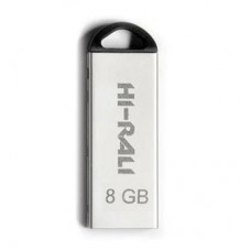 USB флеш накопитель Hi-Rali 8GB Fit Series Silver USB 2.0 (HI-8GBFITSL)