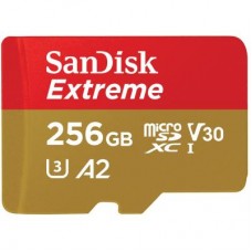 Карта памяти SanDisk 256GB microSD class 10 UHS-I U3 V30 Extreme (SDSQXA1-256G-GN6MN)