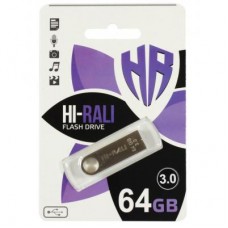 USB флеш накопитель Hi-Rali 64GB Shuttle Series Silver USB 3.0 (HI-64GB3SHSL)