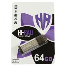USB флеш накопитель Hi-Rali 64GB Stark Series Silver USB 2.0 (HI-64GBSTSL)