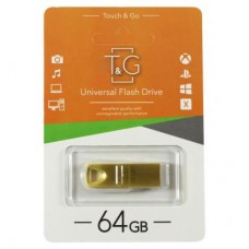 USB флеш накопитель T&G 64GB 117 Metal Series Gold USB 2.0 (TG117GD-64G)