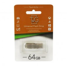 USB флеш накопитель T&G 64GB 100 Metal Series Silver USB 2.0 (TG100-64G)