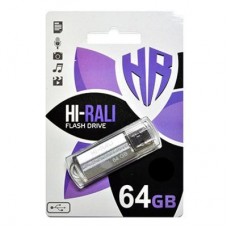 USB флеш накопитель Hi-Rali 64GB Corsair Series Silver USB 2.0 (HI-64GBCORSL)
