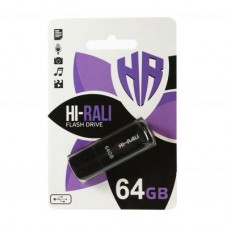 USB флеш накопитель Hi-Rali 64GB Taga Series Black USB 2.0 (HI-64GBTAGBK)
