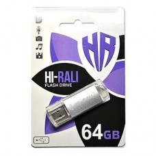 USB флеш накопитель Hi-Rali 64GB Rocket Series Silver USB 2.0 (HI-64GBVCSL)
