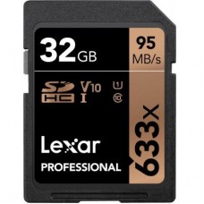 Карта памяти Lexar 32GB SDHC class 10 UHS-I U1 V10 633x Professional (LSD32GCB633)
