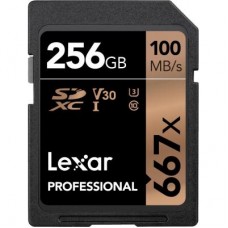 Карта памяти Lexar 256GB SDXC class 10 UHS-I U3 V30 667x Professional (LSD256B667)