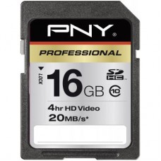 Карта памяти PNY flash 16GB SDHC class 10 (P-SDHC16G10-EF)
