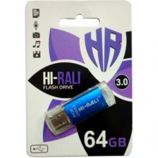 USB флеш накопитель Hi-Rali 64GB Rocket Series Blue USB 2.0 (HI-64GBVCBL)