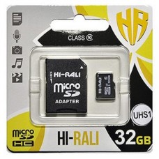 Карта памяти Hi-Rali 32GB microSDHC class 10 UHS-I U3 (HI-32GBSD10U3-01)