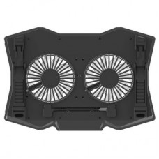 Подставка для ноутбука Omega Laptop COOLING PAD 2 fans BLACK [45425] (OMNCP2FB)