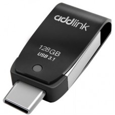 USB флеш накопитель AddLink 128GB T65 Black USB 3.1/Type-C (ad128GBT65G3)