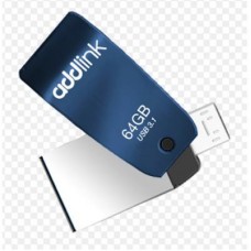 USB флеш накопитель AddLink 64GB T55 Blue USB 3.1/Micro USB (ad64GBT55B3)