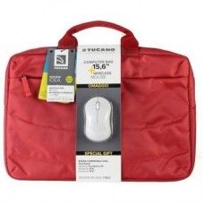 Сумка для ноутбука Tucano 15.6" SLIM BAG IDEALE + Wireless mouse, Red (BU-BIDEA-WM-R)