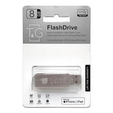 USB флеш накопитель T&G 8GB 004 Metal Black USB 3.0/Lightning (TG004IOS-8G3)
