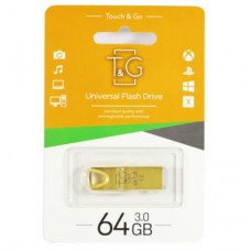 USB флеш накопитель T&G 64GB 117 Metal Series Gold USB 3.0 (TG117GD-64G3)