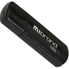 USB флеш накопитель Mibrand 16GB Grizzly Black USB 2.0 (MI2.0/GR16P3B)