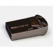 USB флеш накопитель Mibrand 4GB Hawk Black USB 2.0 (MI2.0/HA4M1B)