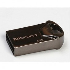 USB флеш накопитель Mibrand 8GB Hawk Black USB 2.0 (MI2.0/HA8M1B)