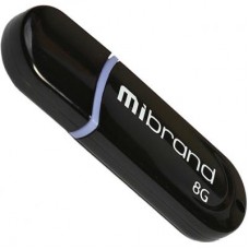 USB флеш накопитель Mibrand 8GB Panther Black USB 2.0 (MI2.0/PA8P2B)