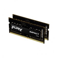 Модуль памяти для ноутбука SoDIMM DDR4 32GB (2x16GB) 3200 MHz Fury Impact Kingston Fury (ex.HyperX) (KF432S20IB1K2/32)