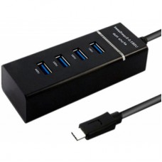 Концентратор Maiwo USB Type-C to 4х USB3.0 cable 29 cm (KH303)