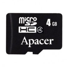 Карта памяти Apacer 4Gb microSDHC class 4 (AP4GMCSH4-RA)