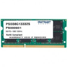 Модуль памяти для ноутбука SoDIMM DDR3 8GB 1333 MHz Patriot (PSD38G13332S)